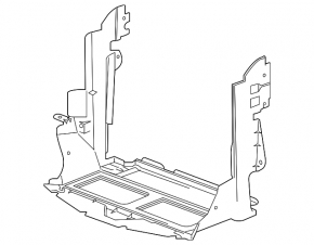 Lower radiator deflector Chevrolet Camaro 16-23 2.0 without additional cooling