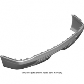 Chevrolet Equinox 22-24 rear bumper lip structure