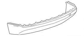 Chevrolet Equinox 22-24 rear bumper lip structure