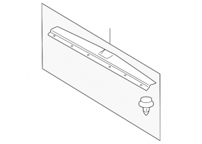 Subaru Outback 10-14 trunk opening trim