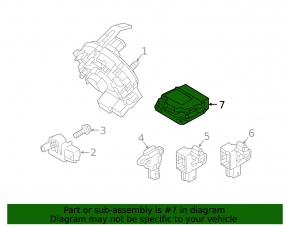 Module srs airbag computer airbags Hyundai Tucson 16-18 dorest