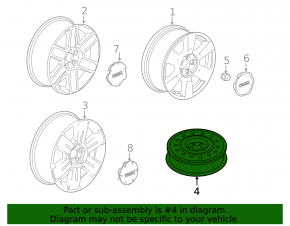 Spare tire for GMC Terrain 10-17 space saver