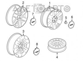 Spare tire for GMC Terrain 10-17 space saver