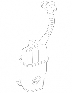 Mercedes A-class V177 19-22 windshield washer reservoir with filler neck and sensor