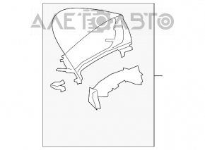 Instrument cluster cover Mazda3 2.3 03-08