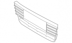 Front bumper grille central Ford Focus mk3 11-14 dorest mat