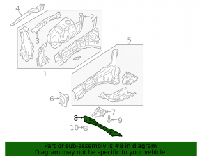 Lincoln MKZ 13-20 Front Subframe Strut