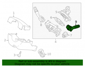 Left steering column switch Ford Explorer 11-15