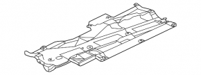 Right underbody protection Mazda 6 18-21