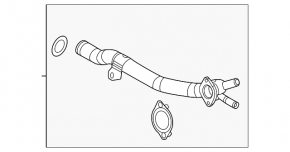 Metal cooling hose for Mazda CX-50 23-24 2.5