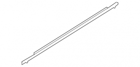 Molding door-glass central front right Mazda CX-9 16-23 chrome