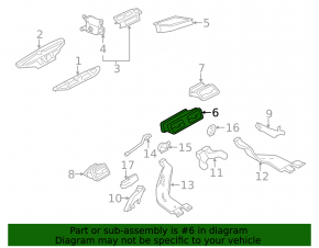 Central dashboard air duct deflector VW CC 08-17