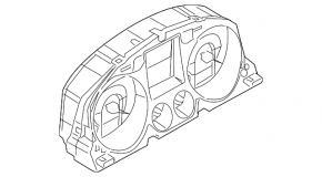Instrument cluster VW CC 08-17 86k