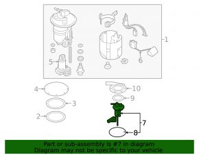 Fuel level sensor Subaru Outback 15-19