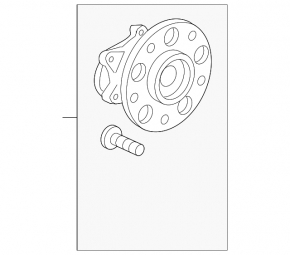 Rear left hub for Honda Passport 19-25