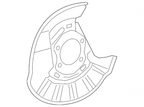 Brake Disc Cover Rear Right Lexus UX200 UX250h 19- FWD, AWD