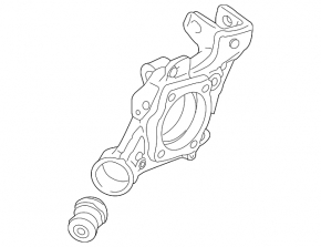 Rear left axle shaft with hub, Audi A6 04-11 AWD