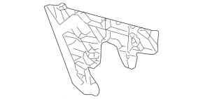 Rear bumper mount left Audi A6 06-11
