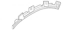 Rear left fender arch lining bracket for Audi E-Tron 19-23