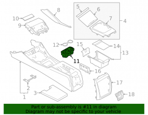 Cup holder for the center console of the BMW 3 G20 19-25