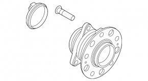 Rear left hub Kia Sportage 23-25 FWD, hybrid