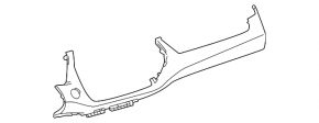 Toyota Highlander 20 lower dashboard trim - gray