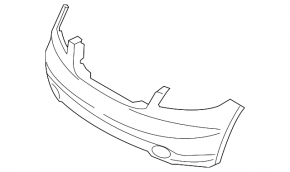Bare front bumper for Infiniti FX35 FX45 03-05