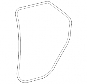 Door seal rear left Lexus RX350L RX450hL 18-22 long