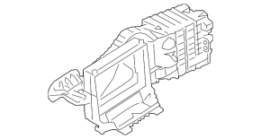 The bare heater housing of the BMW 5 F10 11-16, central part