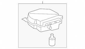 Lexus ES300h 13-18 Carbon Absorber Canister Filter