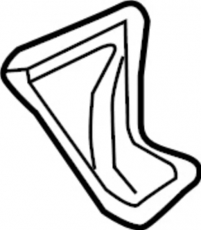 Window blind glass rear left Infiniti QX30 17 - broken mount