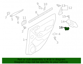 Rear left window lift control Subaru Forester 17-18 SJ