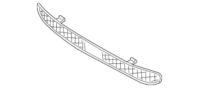 Lower grille of the front bumper Hyundai Santa FE 19-20 under the radar