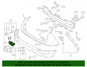 Kia Niro 23-26 HEV, PHEV rear bumper tow hook cap, silver
