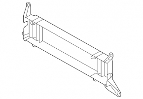 Radiator bracket Porsche Cayenne 958 11-17