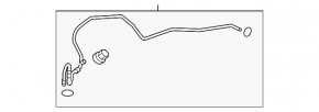 Air conditioner heater-condenser tube for Hyundai Sonata 11-13
