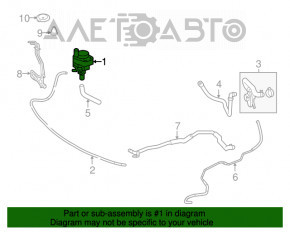 Auxiliary cooling pump Mercedes GLC 16-22