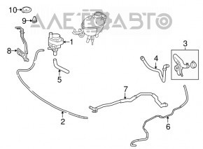 Auxiliary cooling pump Mercedes GLC 16-22
