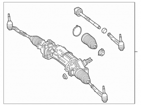 Steering rack Mercedes W213 E 300/350/400/450 17-23 EUR RWD without rods and tips