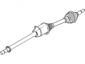 Drive axle shaft front right Ford Explorer 11-15 3.5 FWD
