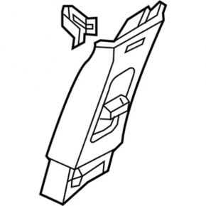 Center pillar trim upper belt right Ford Explorer 11-15 ser