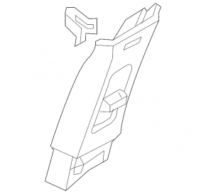Center pillar trim upper belt right Ford Explorer 11-15 ser