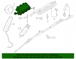 Airbag passenger in the dashboard Mazda CX-30 20-21