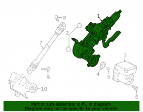 Mazda CX-5 13-16 steering column with electric power steering
