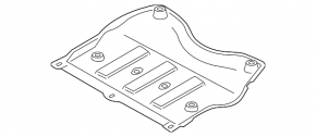 Left radiator deflector for Lincoln MKC 19-19