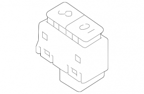Front left door lock button for Land Rover Range Rover Velar 18-23 black