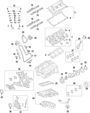 Camshaft 2 2GR-FE Lexus ES350 07-12