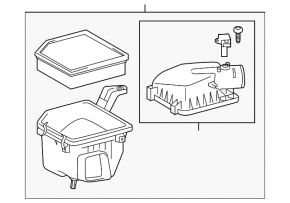Lexus IS250 14-20 Air Filter Housing