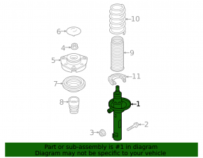 Shock absorber front left Volkswagen ID.4 21-23 RWD