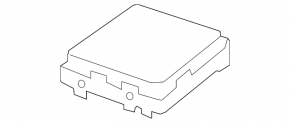 Infiniti QX50 19-20 underhood fuse box cover square